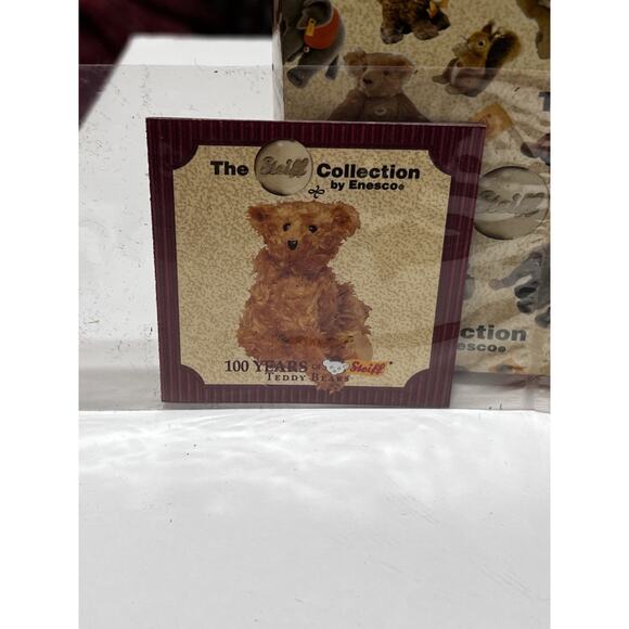 NEW‎ Steiff by Enesco 1984 Teddy Petsey Porc. & Boeky Fawn Pewt BOX & COA 597287 - Picture 5 of 6